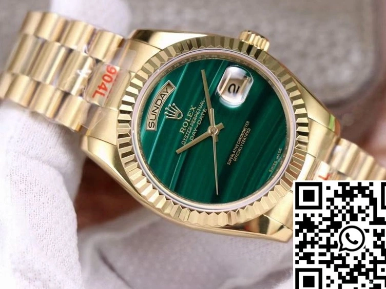 Malachite Day Rolex Date Green 18238 President Dial 0329